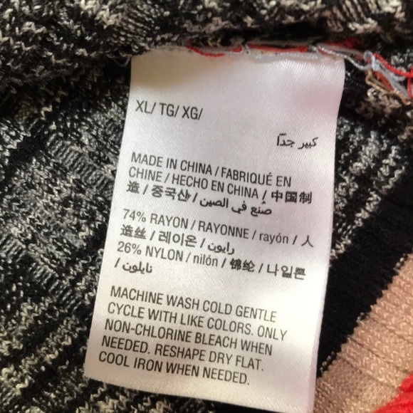 NWT! BAR lll Size XL striped multi crew stretchy dress - Picture 6 of 8